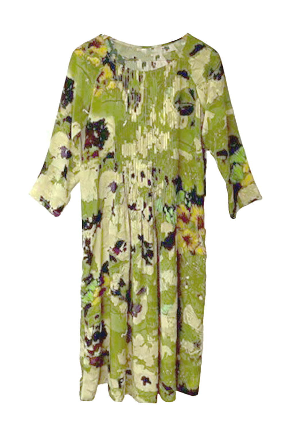 Moss Crepe Floral Dress