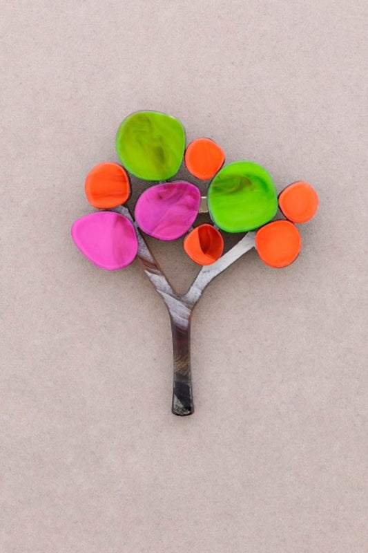 Round Tree Brooch