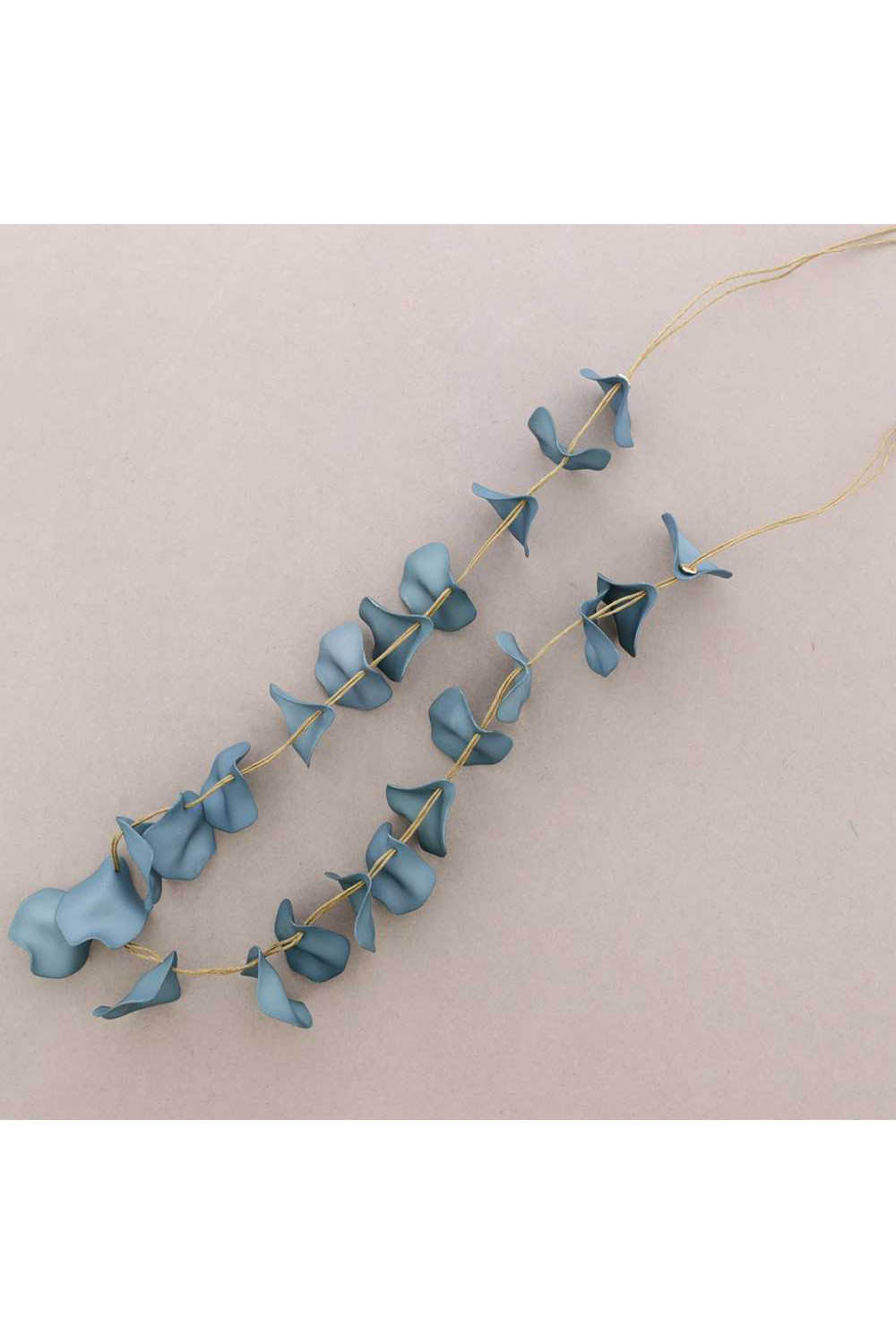 Resin Petal Long Drop Necklace