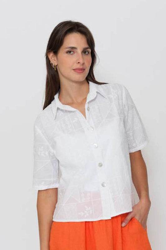 Textured Cotton 25019 Shirt