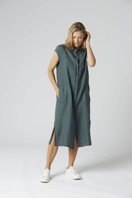 Linen 1588-055 Shirt Dress