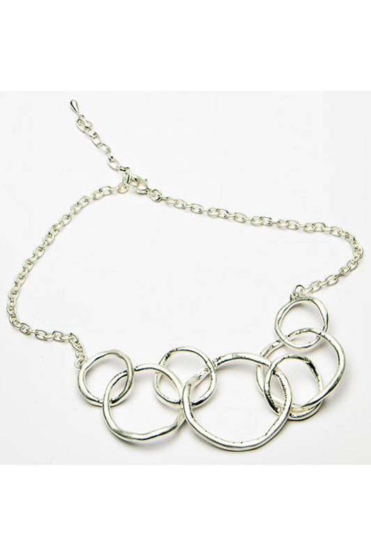 Short Circle Links Chain Necklace