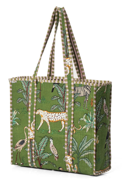 Conscious Yoga Collective Cotton Jungle Tote 