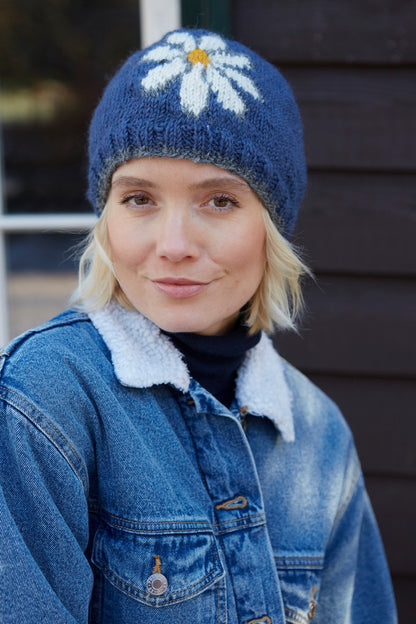 Pachamama Daisy Beanie Denim