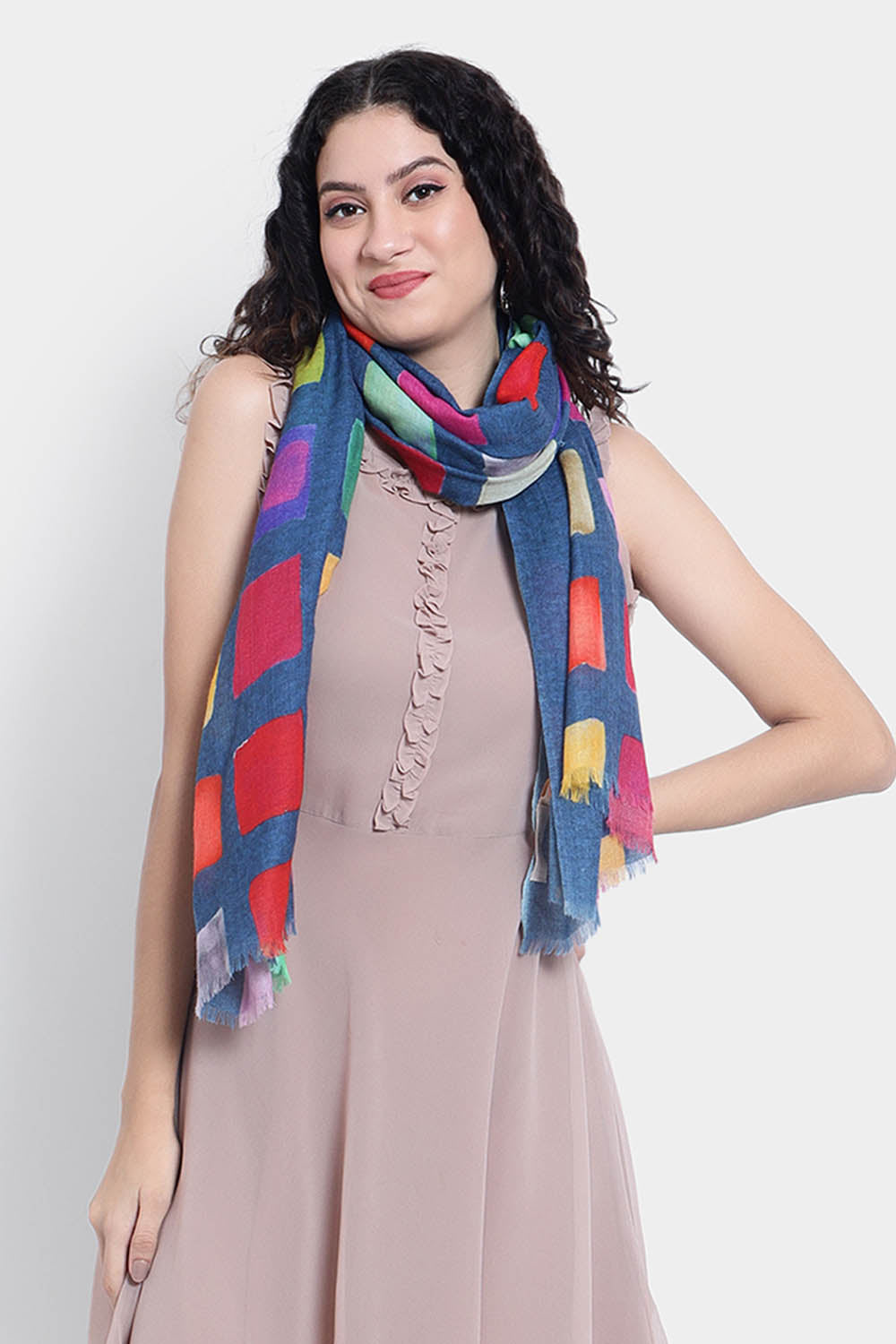 313-47 Rainbow Square Scarf