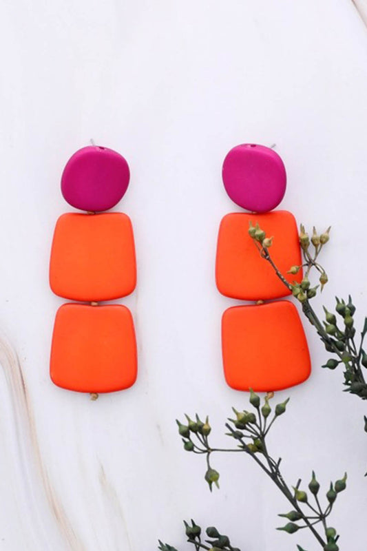 Large Resin Drop Earrings