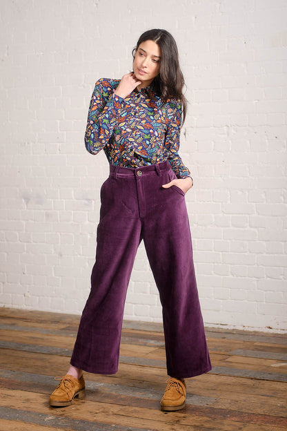 Cotton Velvet Trousers