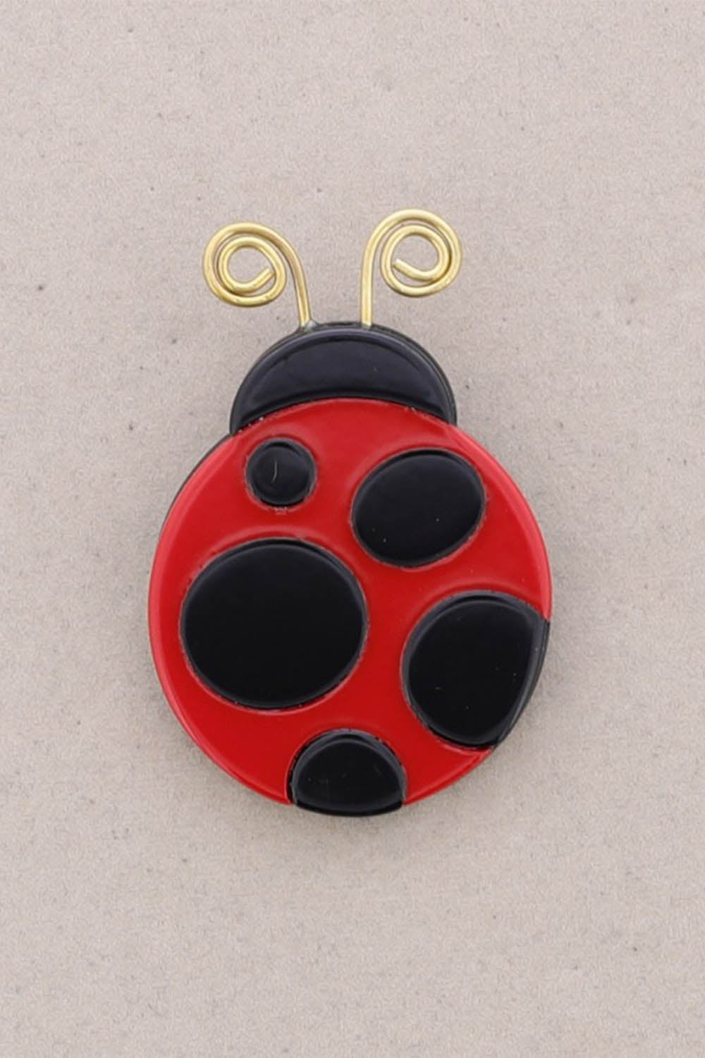 Resin Ladybird Brooch