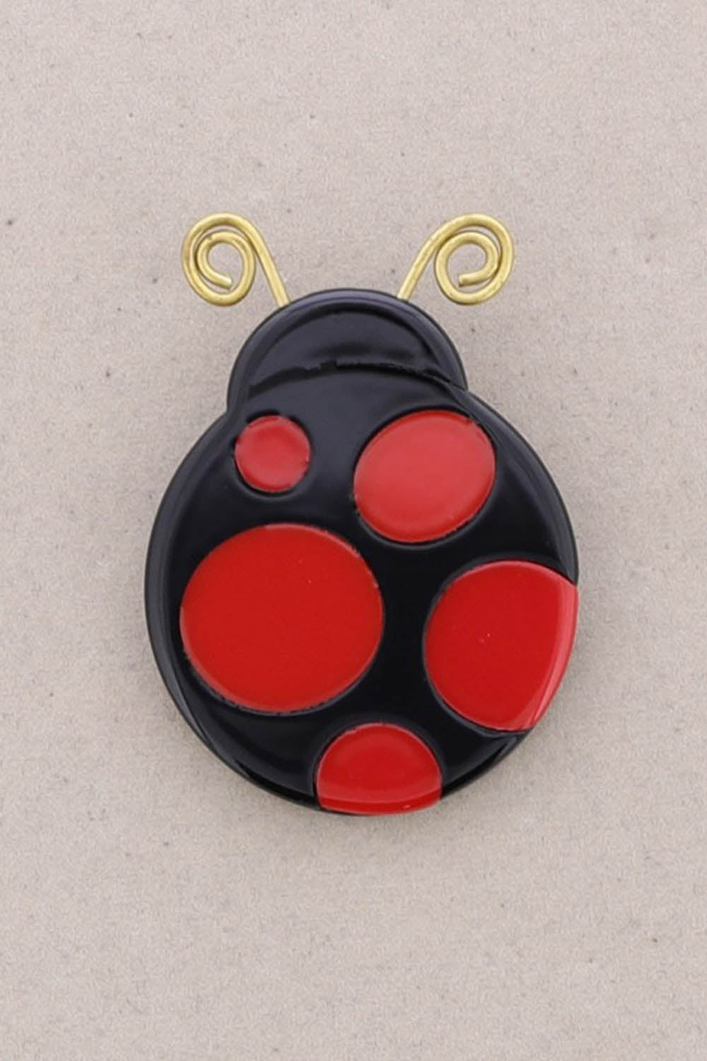 Resin Ladybird Brooch