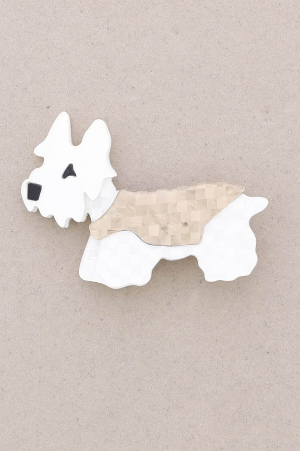 Resin Scotty Dog Brooch