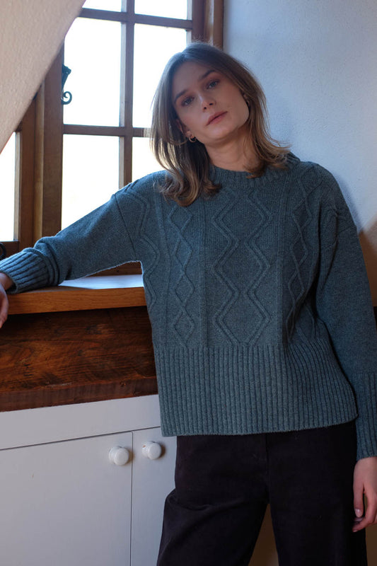 Elle Woollen Boxy Jumper