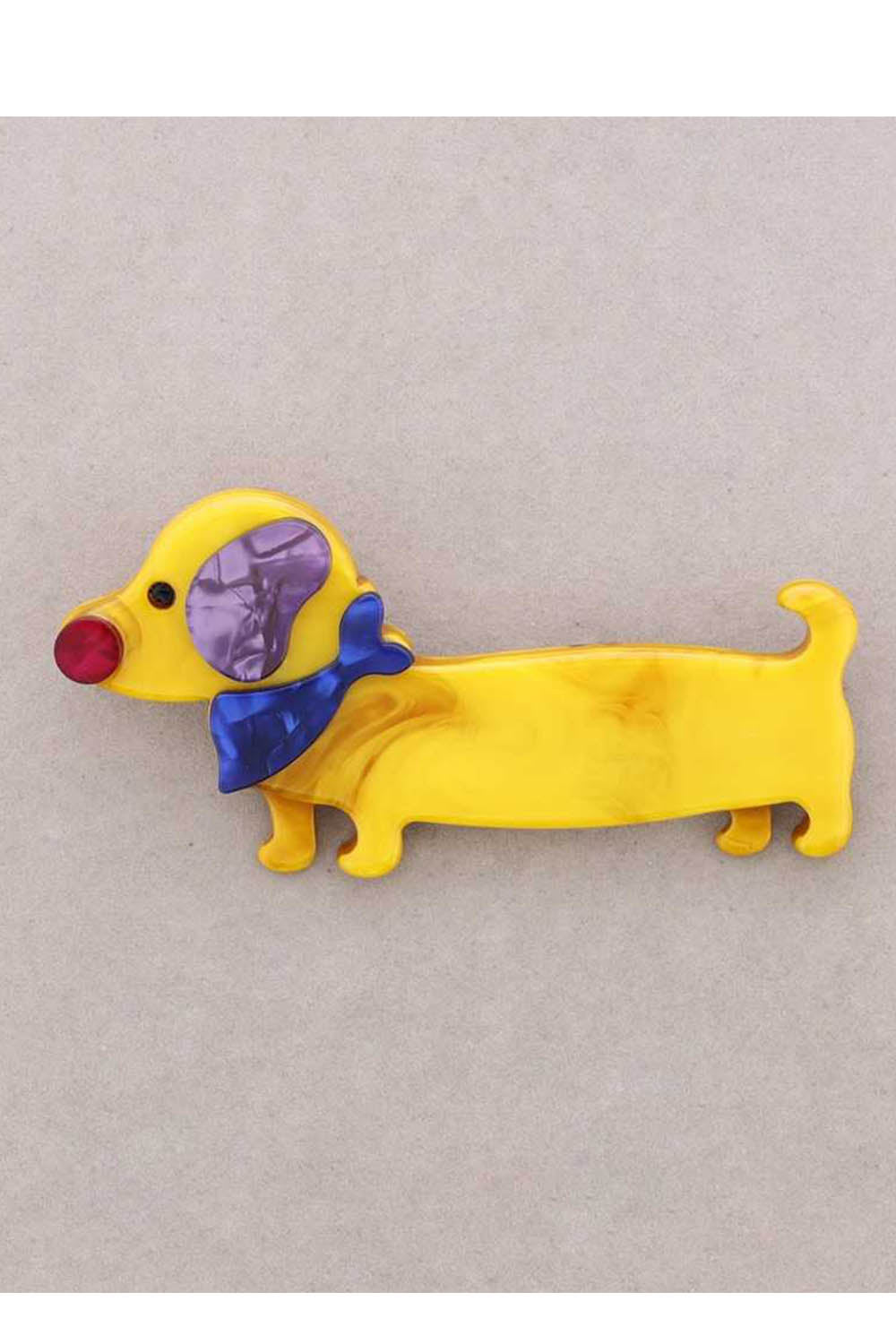 Sausage Dog Resin Brooch