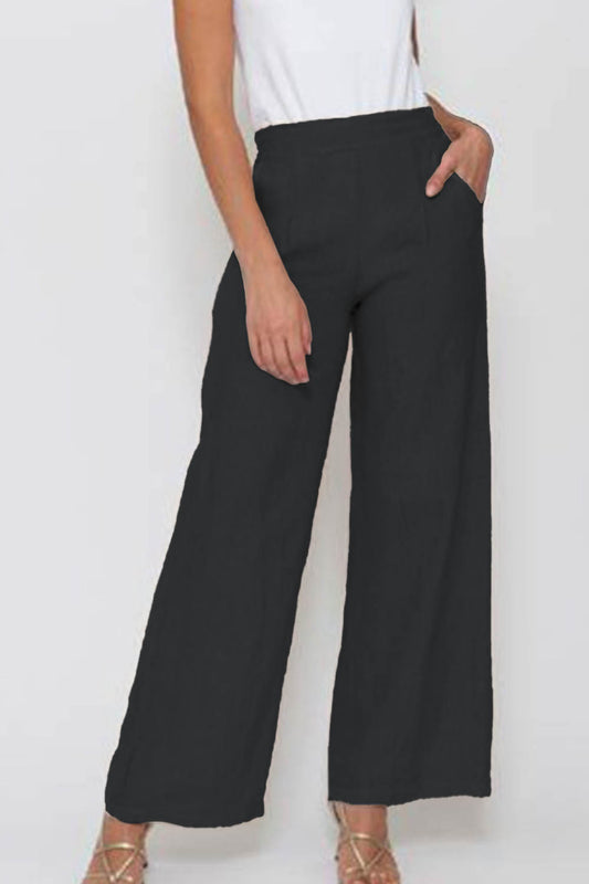 Wide Linen 25053 Trousers