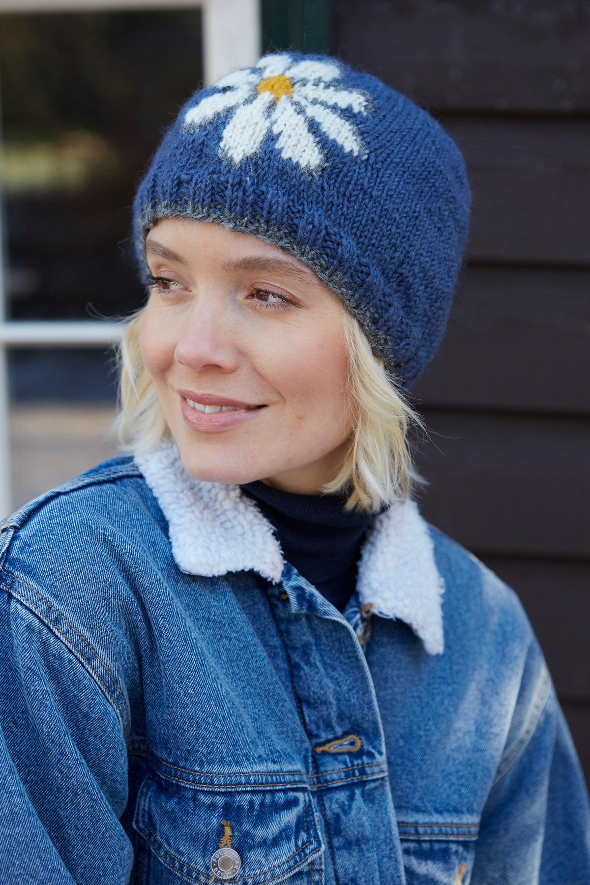 Pachamama Daisy Beanie Denim