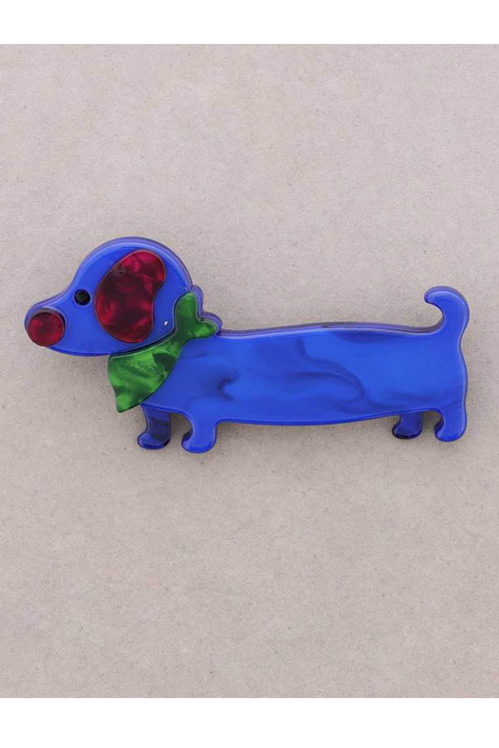 Sausage Dog Resin Brooch