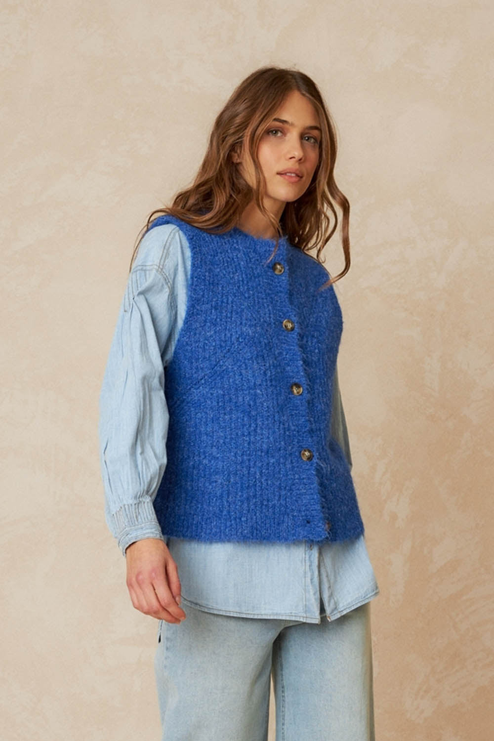 Marl Knitted Waistcoat