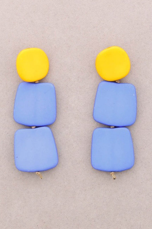 Large Resin Drop Earrings