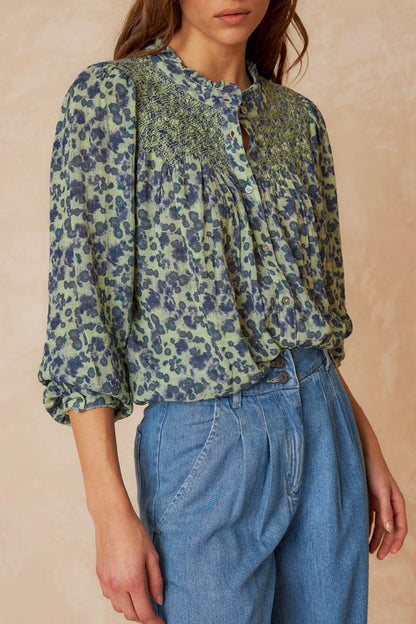 Smock Embroidered Shirt