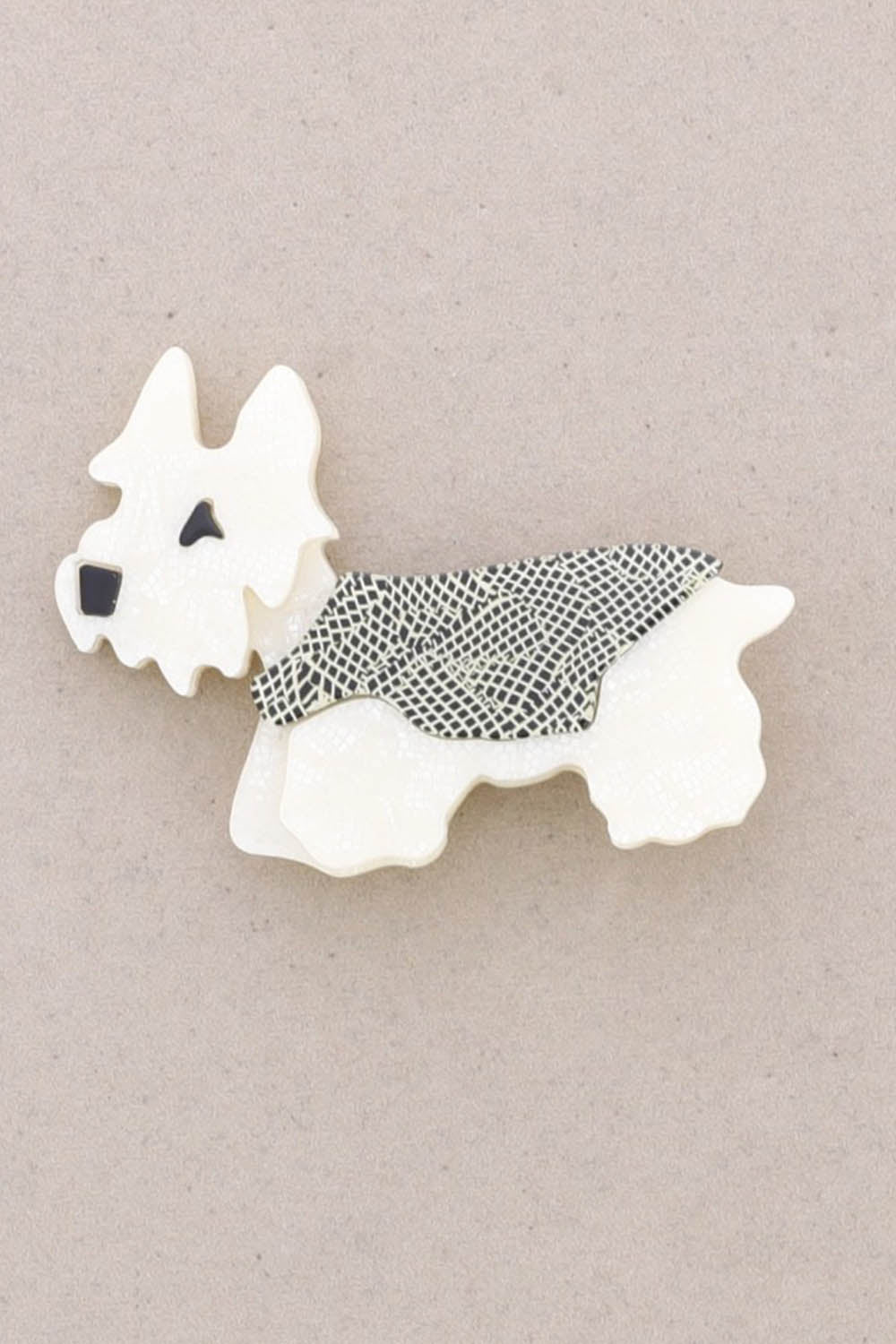 Resin Scotty Dog Brooch