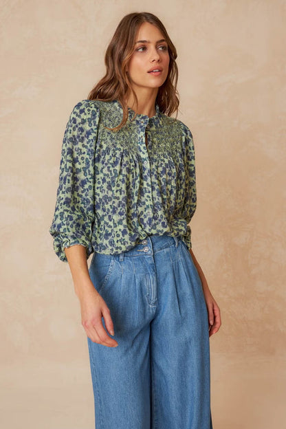 Smock Embroidered Shirt