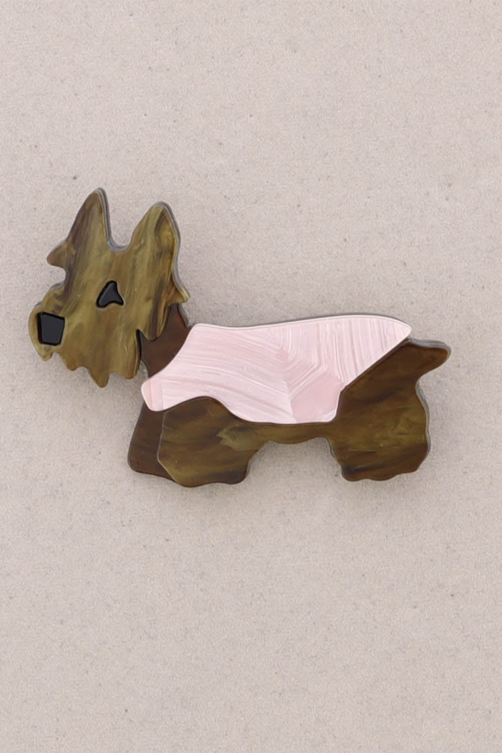 Resin Scotty Dog Brooch