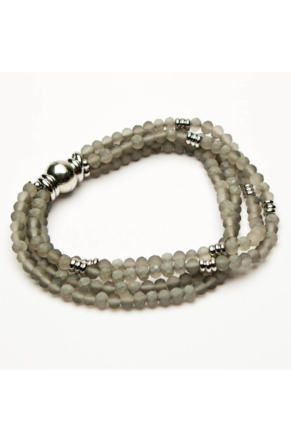 Four Strand Magnetic Crystal Bracelet