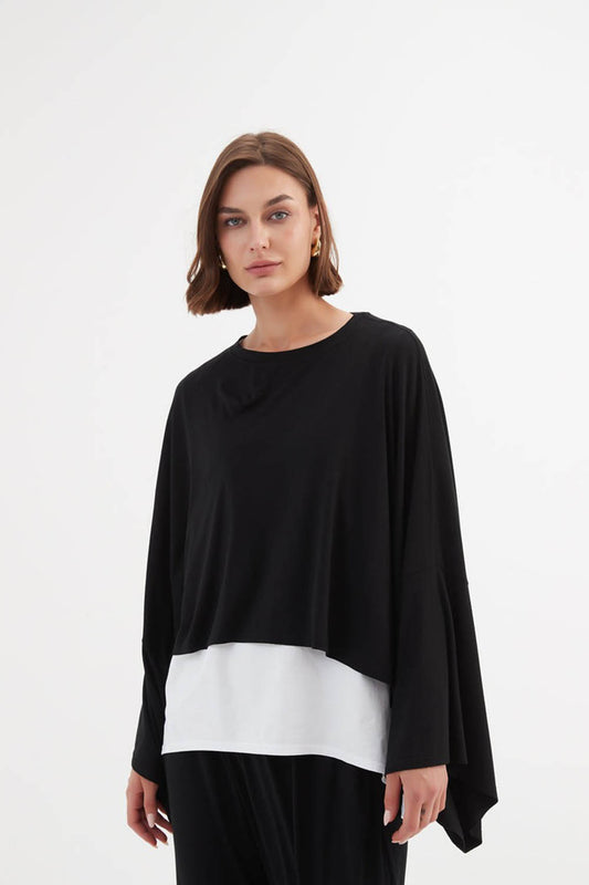 Jersey Oversized Layer Top