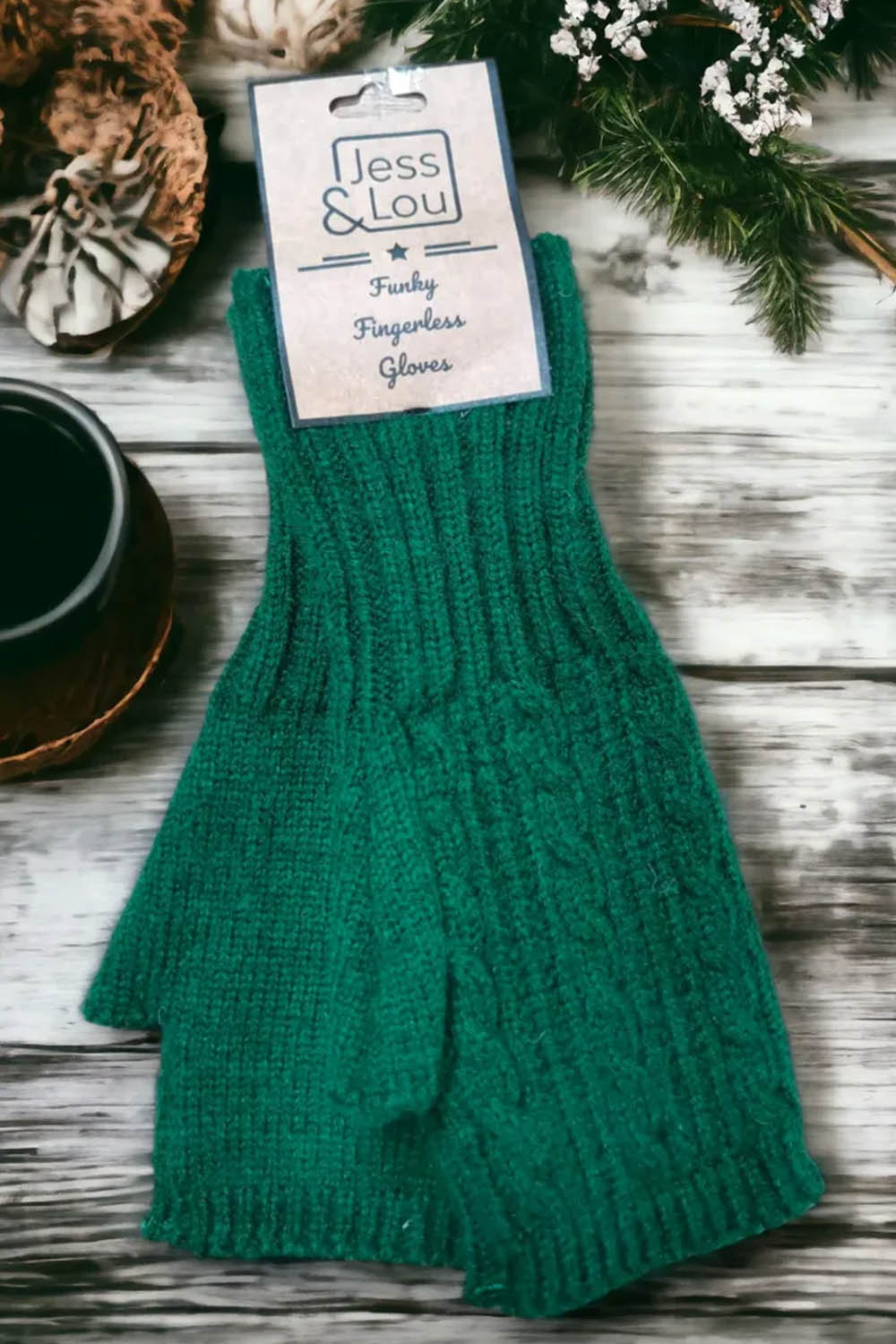 Cosy Cable Knit Fingerless Gloves