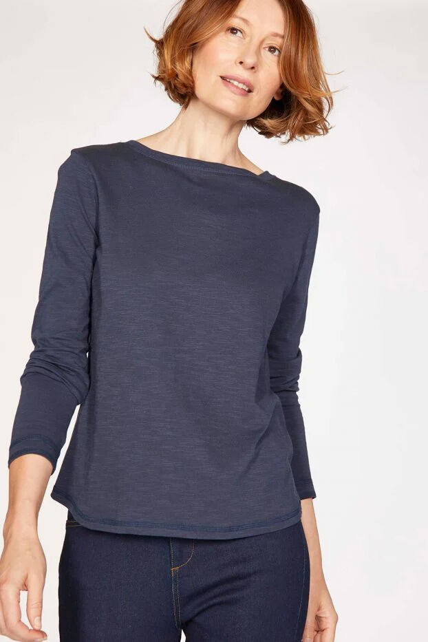 Thought Organic Long Sleeve Top Navy