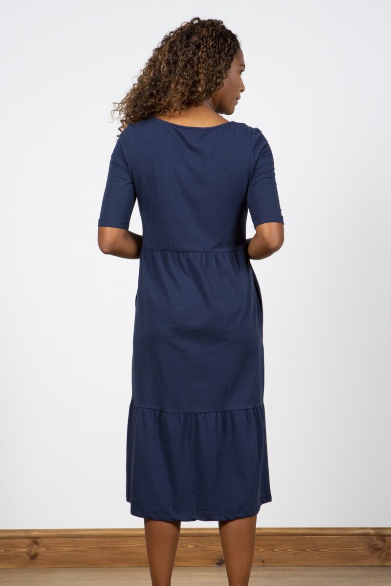 Lily and Me Summer Dress Plain Navy