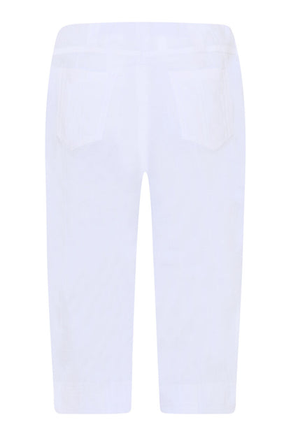 Robell Bella 05 40cm Seersucker Trousers White Blue