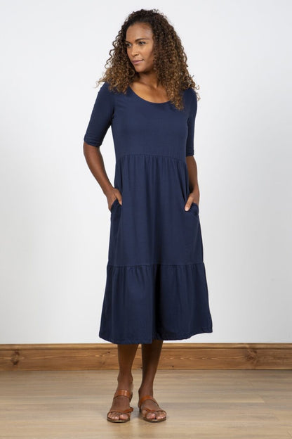 Lily and Me Summer Dress Plain Navy