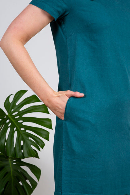 Lily and Me Teal Plain Shift Dress