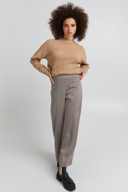 Ichi Kate Cameleon Trousers Nomad Brown