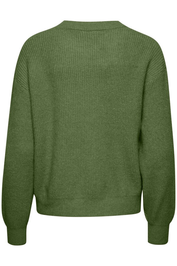 Ichi Dusty Jumper Willow Green