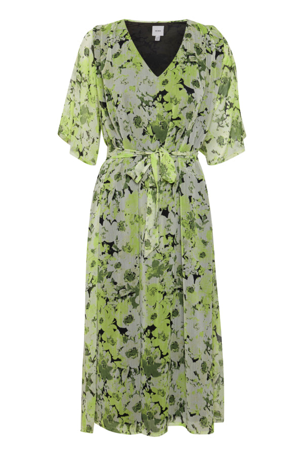 Ichi Kanui Dress Willow Bough Green