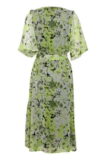 Ichi Kanui Dress Willow Bough Green