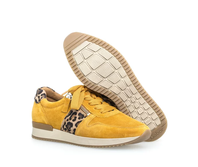 Gabor Shoes Lulea Trainer Mustard