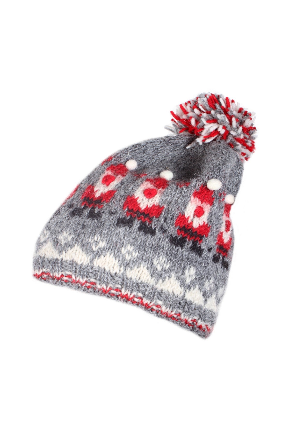 Pachamama Santa Bobble Beanie Red