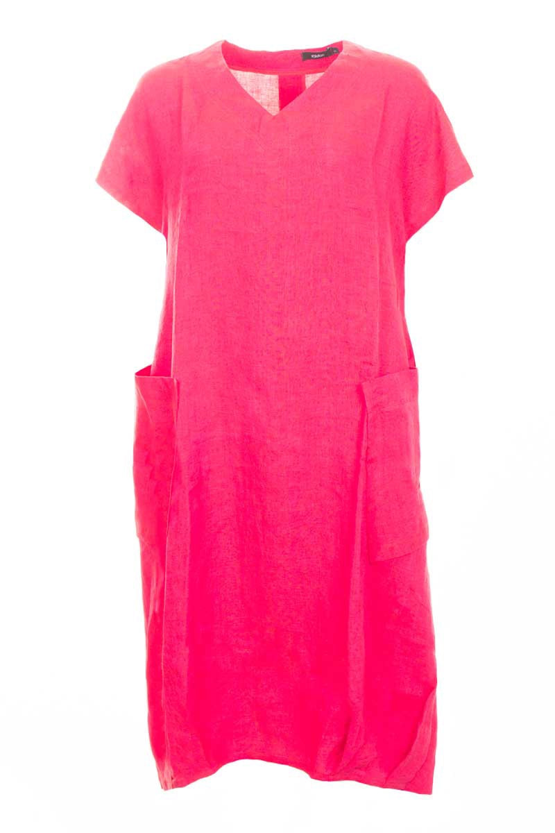 Ralston Iris Linen Dress Rose