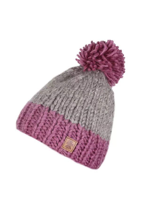 Pachamama Kinsale Bobble Beanie Cassis