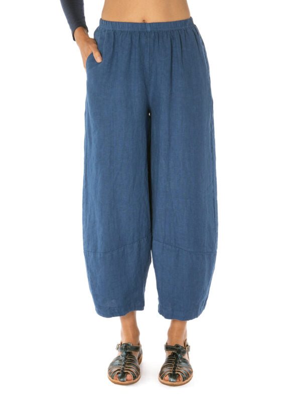 Cut Loose Linen Lantern Pant Atlantic Blue