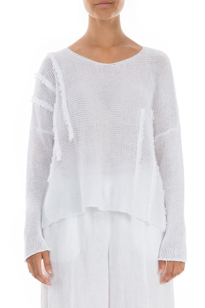 Grizas White Linen 61035 Sweater