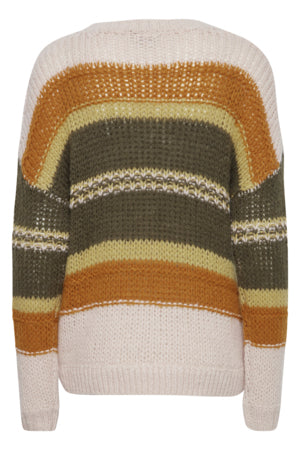 Ichi Milks Jumper Ivy Green