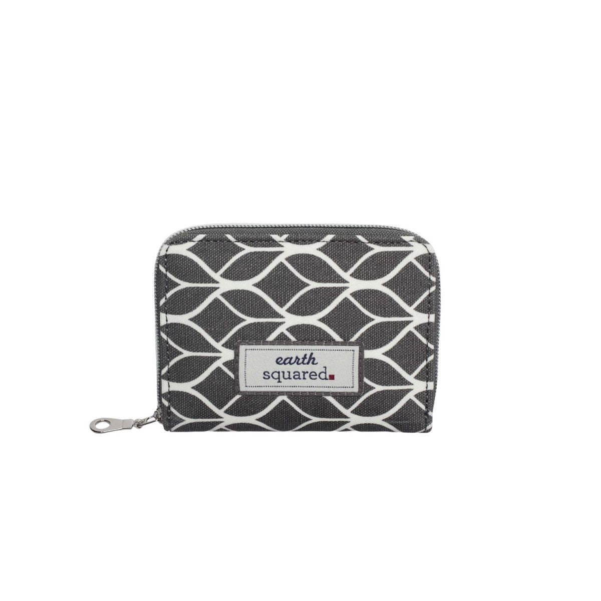 Earth Squared Grey Geometric Wallet