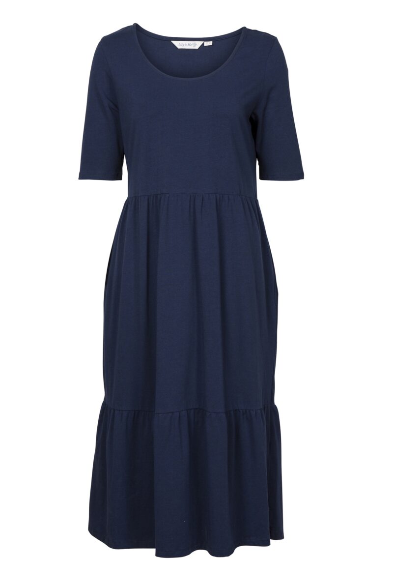 Lily and Me Summer Dress Plain Navy