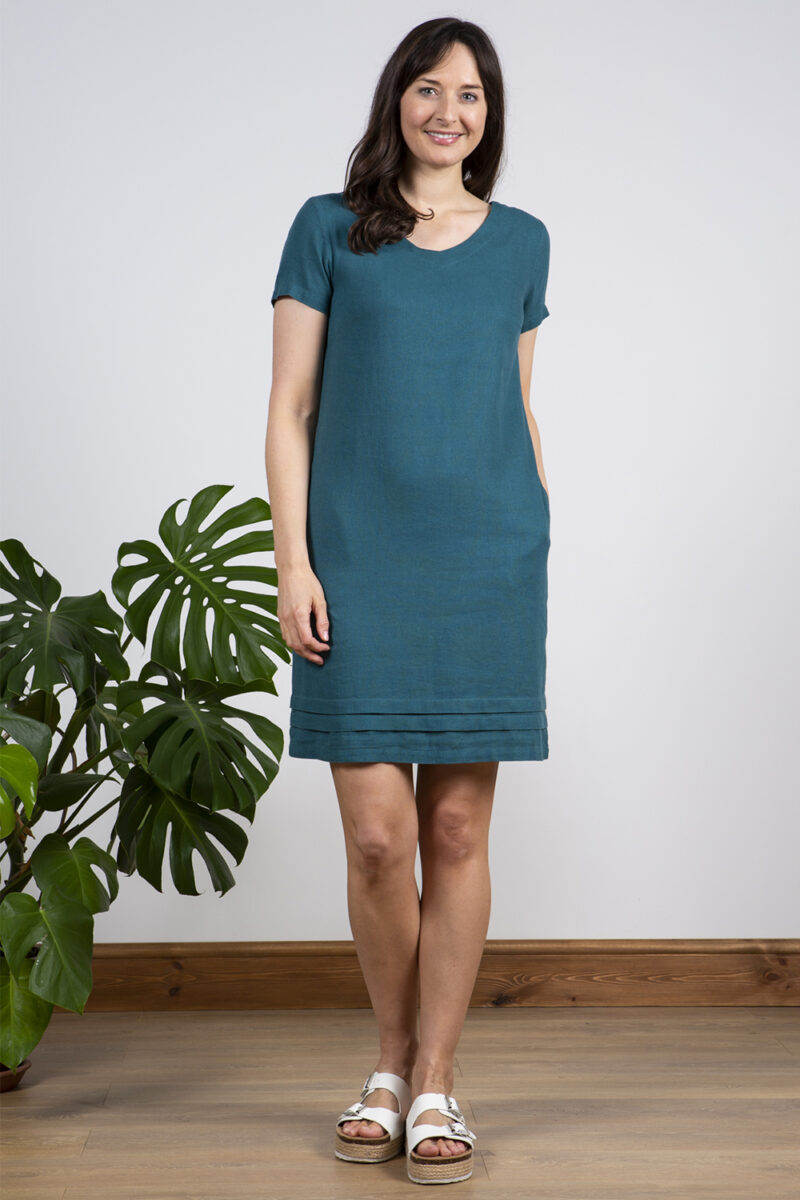 Lily and Me Teal Plain Shift Dress