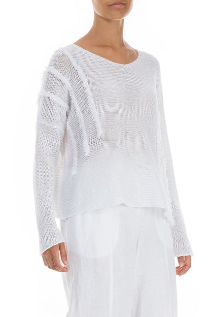 Grizas White Linen 61035 Sweater