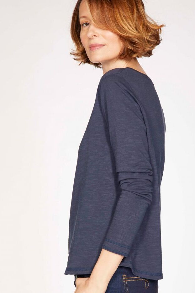 Thought Organic Long Sleeve Top Navy