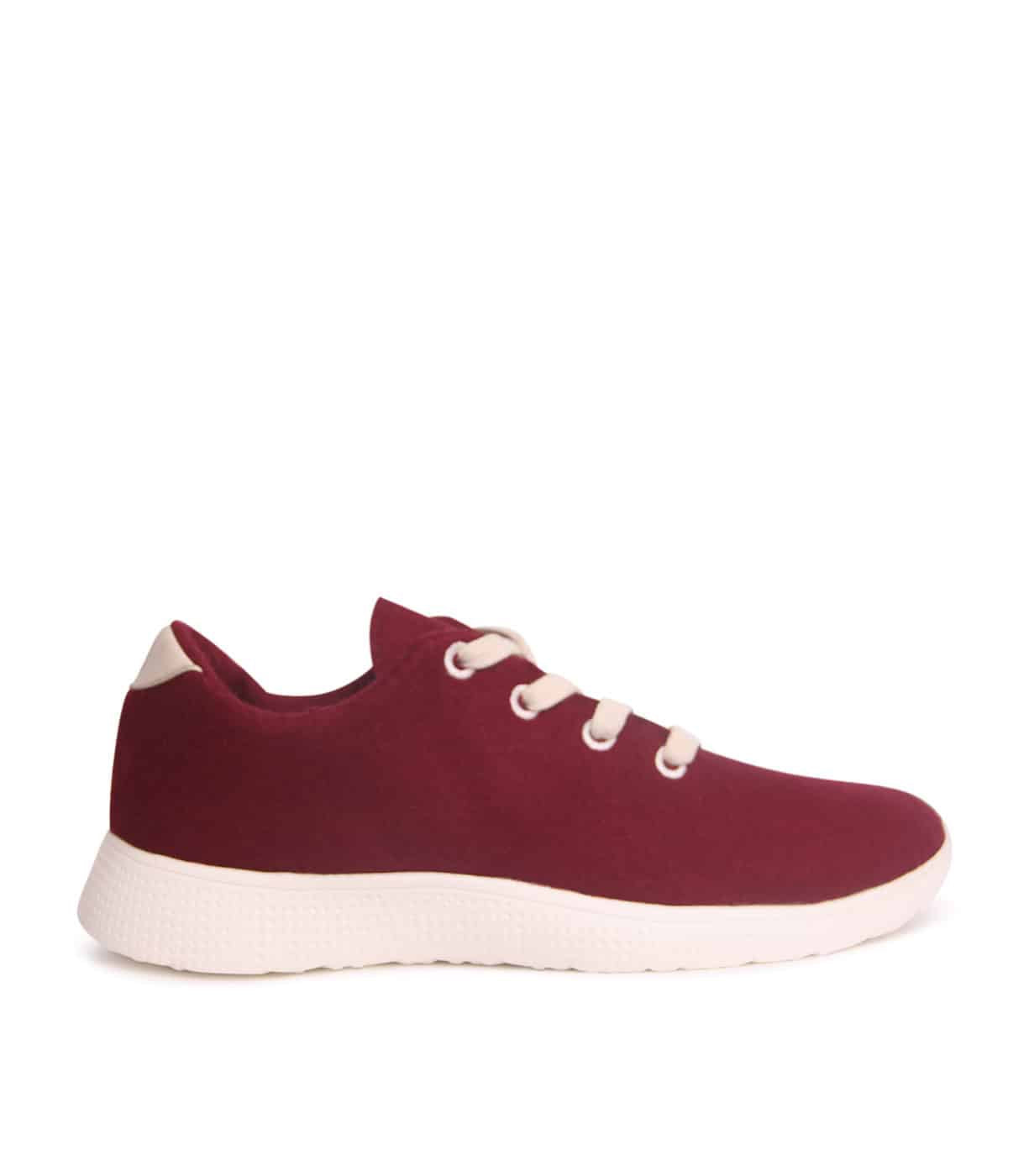 Egos Shoes Merino Wool Sneaker Bordeaux